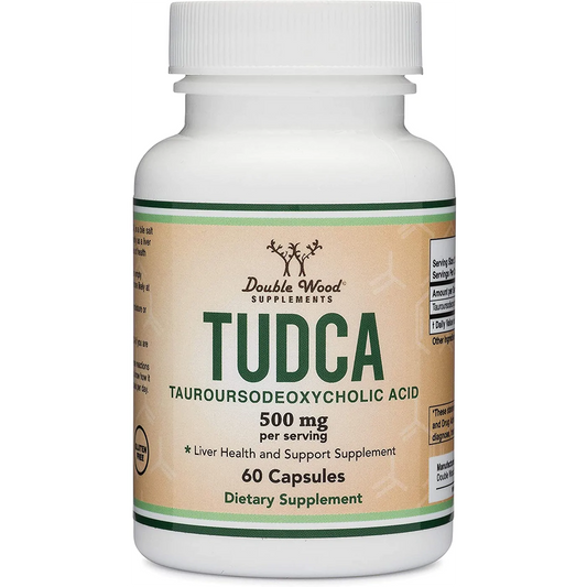 Double Wood, TUDCA, Tauroursodeoxycholic Acid 60 cap DETOX SUPPORT LIVER HEALTH